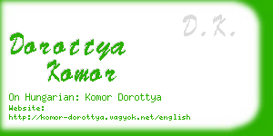 dorottya komor business card